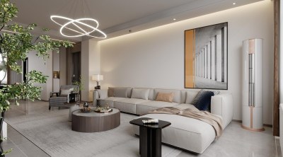 现代客餐厅3D模型下载